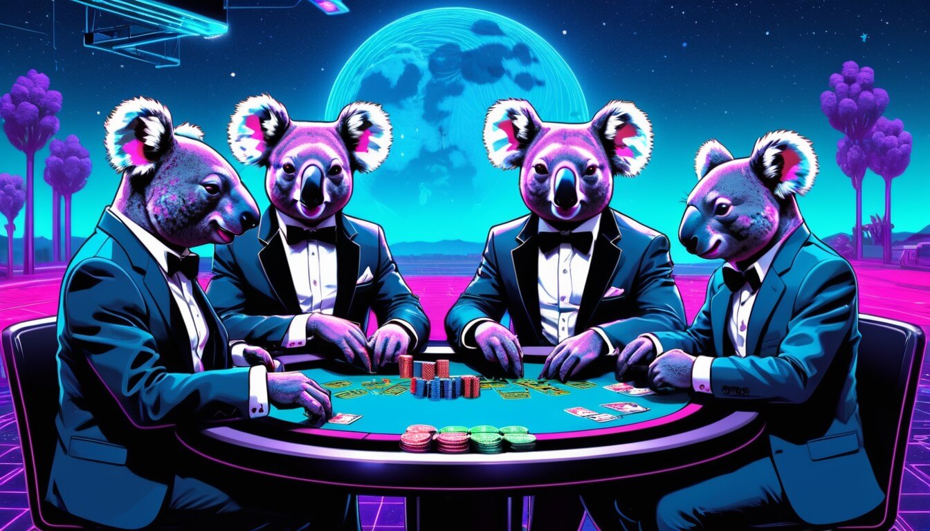 Bitcoin Poker Illustration